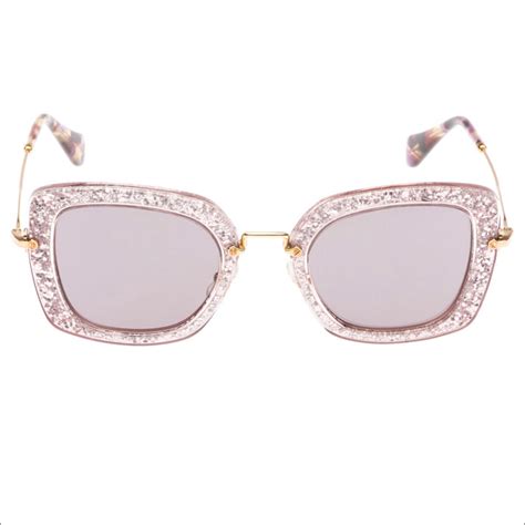 pink glitter miu miu sunglasses|Miu Miu Prescription Glasses For Men & Women – Fashion.